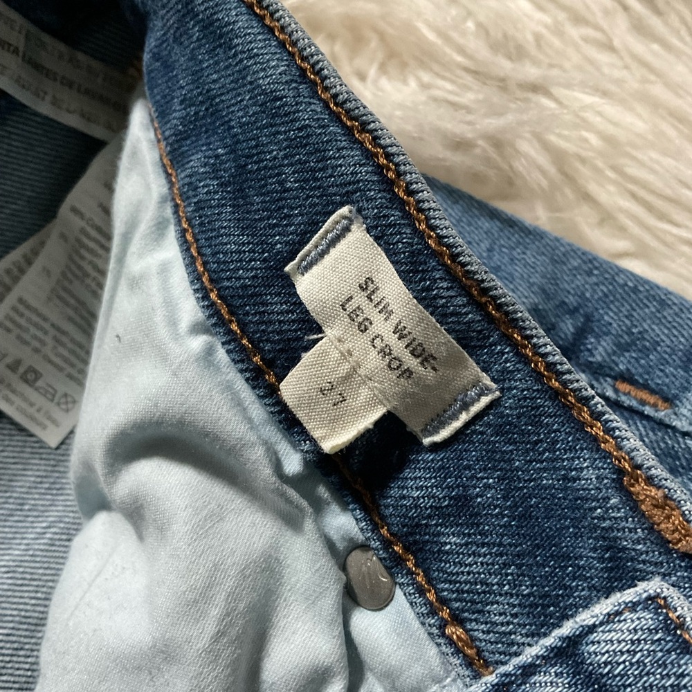 Madewell Slim Wide-Leg Crop Jeans in Reggie Wash - Picture 4 of 6